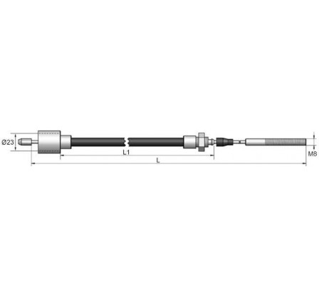 Brakestore Cable de frein AL-KO - 890 mm