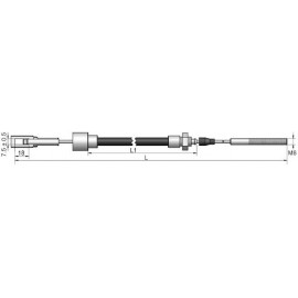 Brakestore Cable de frein GSM/GKN - 1480 mm
